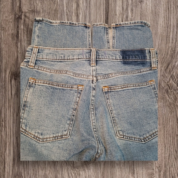 Abercrombie & Fitch Women's Blue Denim Jeans w/High Ankle Slit, Size 27 (4), - Picture 3 of 6